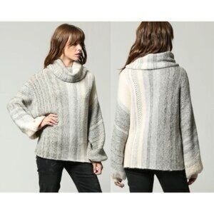 Fate Cowl Neck Sweater Mohair Blend Turtleneck